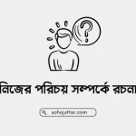 নিজের পরিচয় সম্পর্কে রচনা